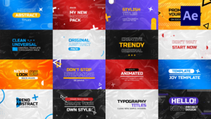 Videohive Modern Colorful Titles 44276673 Titles template preview