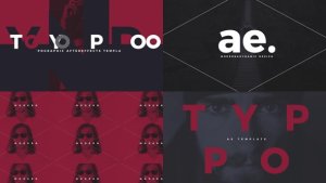 Videohive Typographic Intro Openers template preview