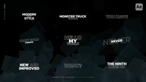 Videohive Modern Titles Animation | AE Titles template preview