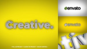 Videohive 3D Typo Logo Logo Stings template preview