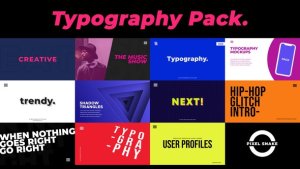 Videohive Rama - Modern Typography Pack Titles template preview
