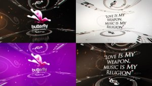 Videohive Elegant Music Unveil Logo Stings template preview