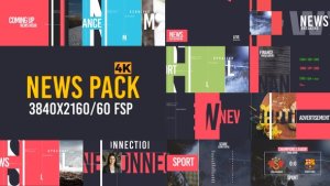 News Pack V2 Video Displays template preview