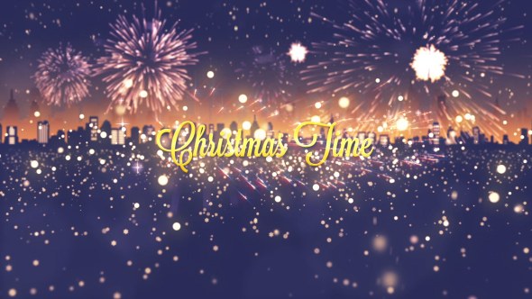 Christmas Titles Video Displays template preview