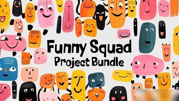 Videohive Funny Squad Bundle Openers template preview