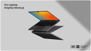 Videohive Pro Laptop Display Mockup Product Promo template preview