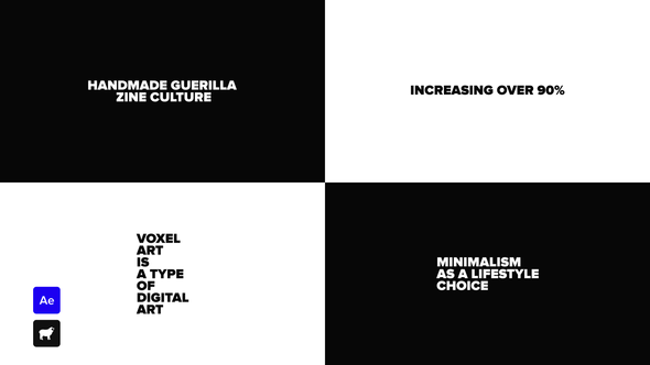 Videohive Just Typography 4.0 Titles template preview