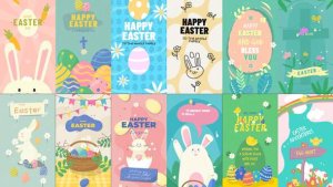 Videohive Easter Vertical Stories Easter template preview