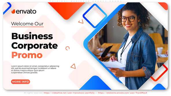 Videohive Original Business Agency Promo Video Displays template preview
