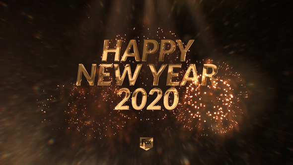 New Year's eve elegant countdown Video Displays template preview