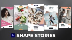Shape Stories for Premiere Pro Premiere Pro template preview