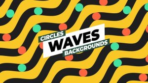 Videohive Circles Waves Backgrounds Elements template preview