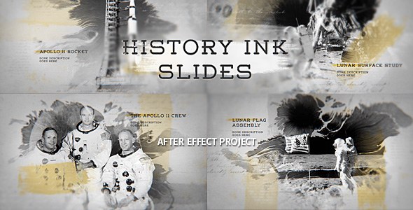 Videohive History Ink Slides Video Displays template preview