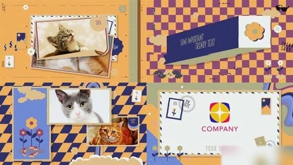Videohive Trendy Retro Intro Openers template preview