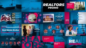 Videohive Real Estate Broker - Realtors Promo Video Displays template preview
