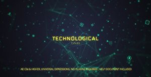 Videohive Technological Titles Titles template preview