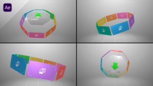 Videohive Horizontal Carousel Slideshow Openers template preview