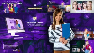 Videohive Education Center Video Displays template preview