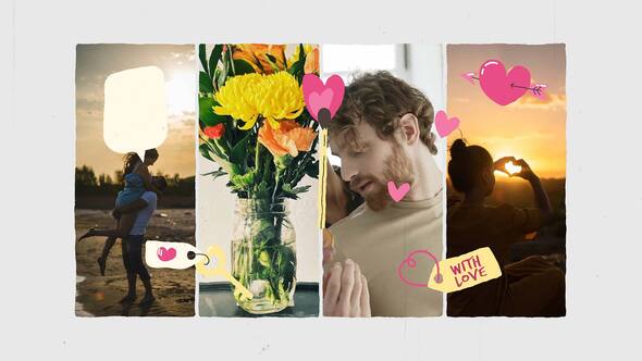 Videohive Multi Screen Valentine Day Opener Openers template preview