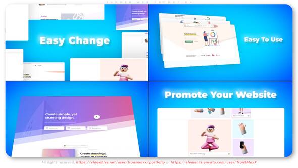 Videohive Summer Web Promotion Product Promo template preview