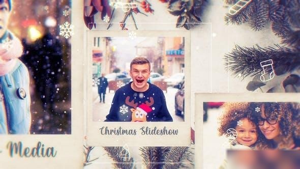 Videohive Christmas Photo Frame // Parallax Slideshow Openers template preview