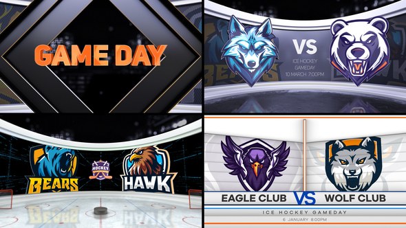 Videohive Ice Hockey VS 2 Logo Stings template preview