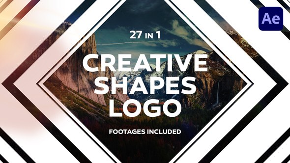 Videohive Creative Shapes Logo Openers template preview