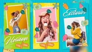 Videohive Summer Travel Instagram Openers template preview