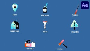 Videohive Repair Icons And Titles for After Effects Titles template preview