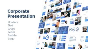 Corporate Presentation Bundle Video Displays template preview