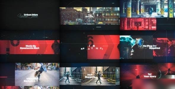 Videohive Urban Video Intro Openers template preview