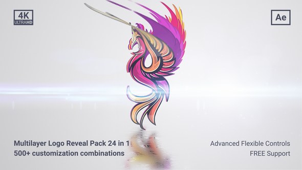 Videohive Clean Multilayer Logo Pack Logo Stings template preview