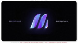 Videohive Dark Minimal Logo Openers template preview
