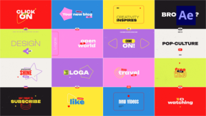 Videohive Social Media Titles Transition /Ae Elements template preview
