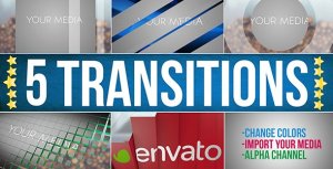 Transitions Video Displays template preview