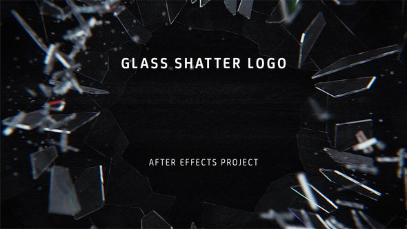 Videohive Glass Shatter Logo Logo Stings template preview