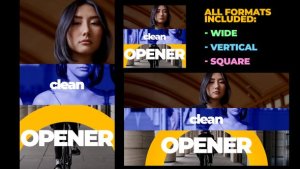 Videohive Smooth Modern Opener Video Displays template preview