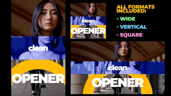 Videohive Smooth Modern Opener Video Displays template preview