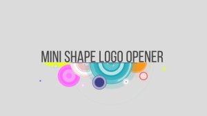 Videohive Shape logo minimal Logo Stings template preview