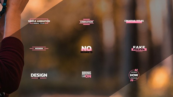 Videohive Simple Titles 55110644 Titles template preview