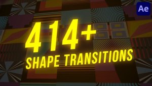 Videohive 414+ Shape Transitions for After Effects Elements template preview