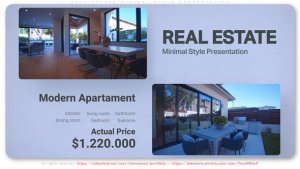 Videohive Real Estate Minimal Style Presentation Video Displays template preview