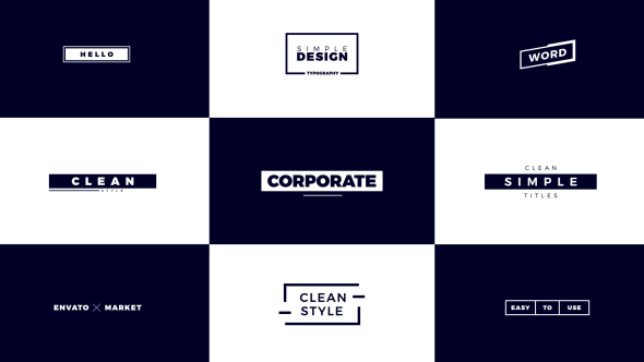 Videohive Corporate Titles 21458514 Titles template preview