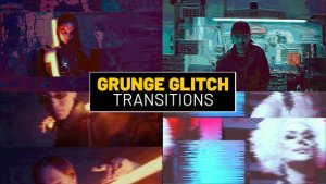 Videohive Grunge Glitch Transitions | After Effects Elements template preview