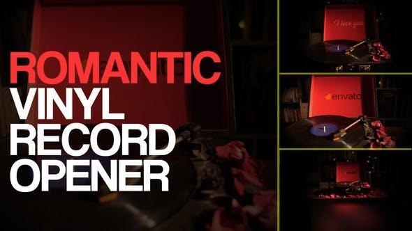 Videohive Romantic Vinyl Record Openers Openers template preview
