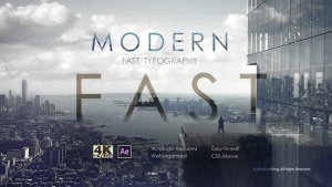 Videohive Modern Fast Typography Openers template preview
