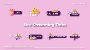 Videohive Live Streaming | After Effects Titles template preview