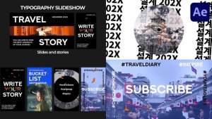 Videohive Typography Slideshow for After Effects Openers template preview