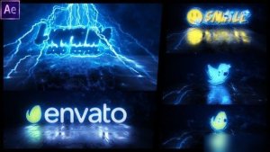Videohive Thunder and Lightning Logo Reveal Logo Stings template preview
