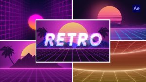 Videohive Retro Abstract Background Loop Elements template preview
